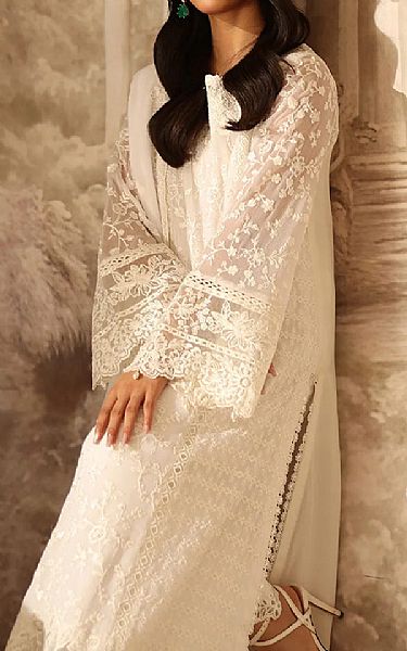 Azure Off White Chiffon Suit | Pakistani Embroidered Chiffon Dresses USA- Image 3
