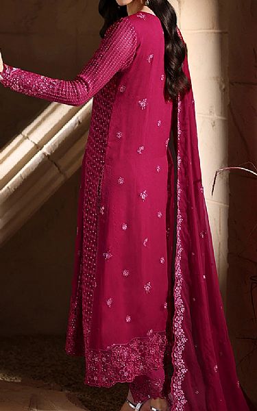 Azure Fuchsia Chiffon Suit | Pakistani Embroidered Chiffon Dresses USA- Image 2