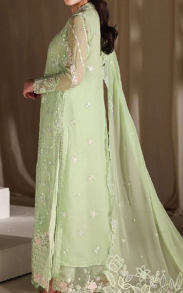 Azure Light Green Chiffon Suit | Pakistani Embroidered Chiffon Dresses USA- Image 2