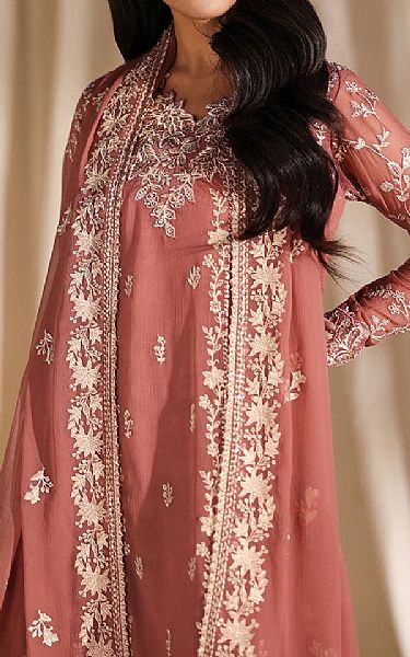 Azure Oriental Pink Chiffon Suit | Pakistani Embroidered Chiffon Dresses USA- Image 3
