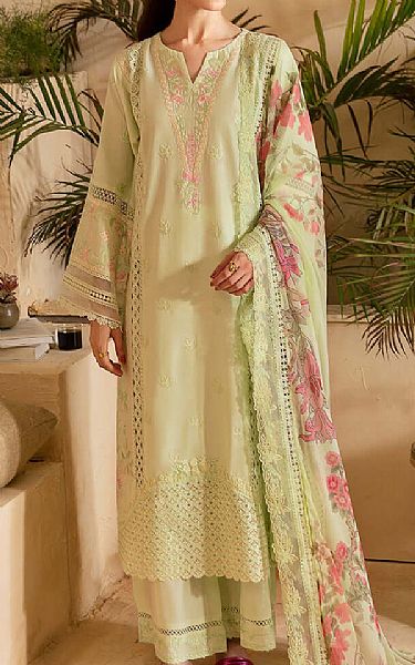 Azure Green Mist Cotton Suit | Pakistani Winter Dresses in USA- Image 1