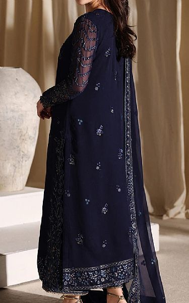 Azure Navy Chiffon Suit | Pakistani Embroidered Chiffon Dresses USA- Image 2