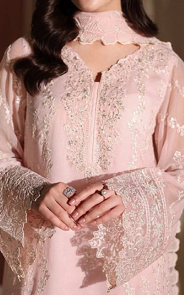 Azure Light Pink Chiffon Suit | Pakistani Embroidered Chiffon Dresses USA- Image 3