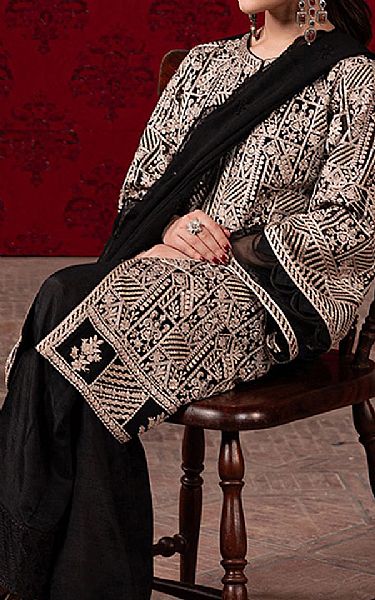 Azure Black/Ivory Chiffon Suit | Pakistani Embroidered Chiffon Dresses USA- Image 2
