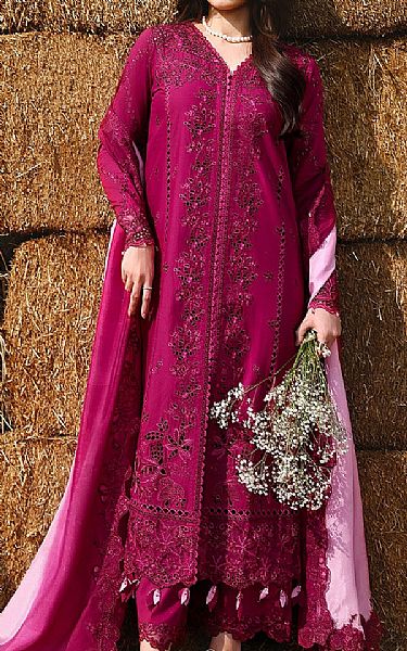 Azure Hot Pink Lawn Suit | Pakistani Lawn Dress in USA- Image 1