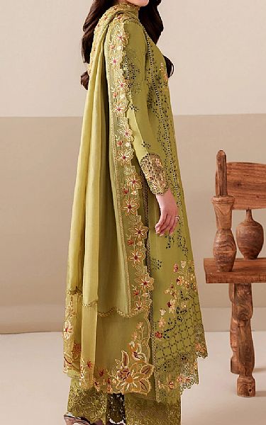Azure Khaki Green Lawn Suit | Pakistani Lawn Dress in USA- Image 2