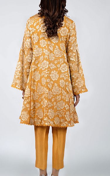 Bareeze Orange Chiffon Suit (2 Pcs) | Pakistani Dresses in USA- Image 2