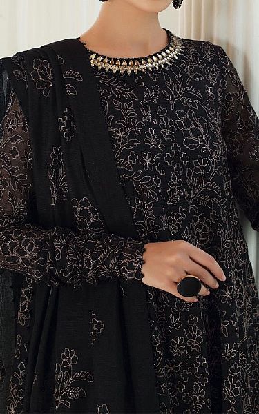 Bareeze Black Net Suit (2 Pcs) | Pakistani Dresses in USA- Image 2