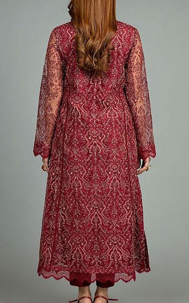 Bareeze Crimson Net Suit (2 Pcs) | Pakistani Dresses in USA- Image 2