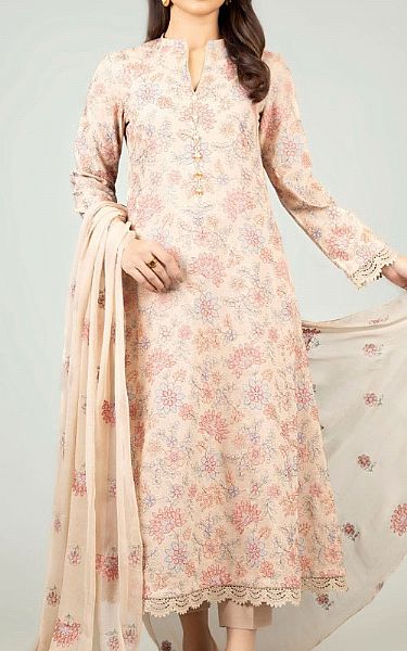 Bareeze Tea Pink Cotton Suit | Pakistani Dresses in USA- Image 1