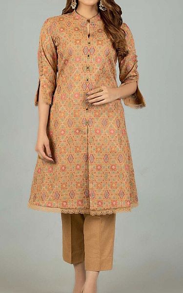 Bareeze Fawn Cotton Suit | Pakistani Dresses in USA- Image 1