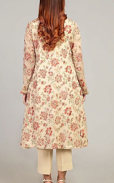 Bareeze Ivory Chiffon Suit (2 Pcs) | Pakistani Dresses in USA- Image 2