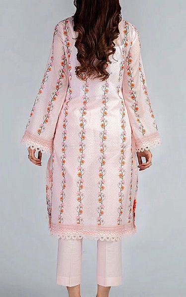 Bareeze Ivory/Orange Lawn Suit | Pakistani Dresses in USA- Image 2