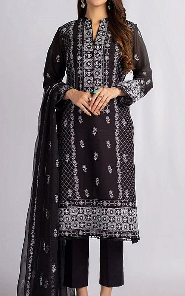 Bareeze Black Lawn Suit | Pakistani Dresses in USA- Image 1