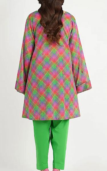 Bareeze Pink/Green Lawn Suit | Pakistani Lawn Dress in USA- Image 2