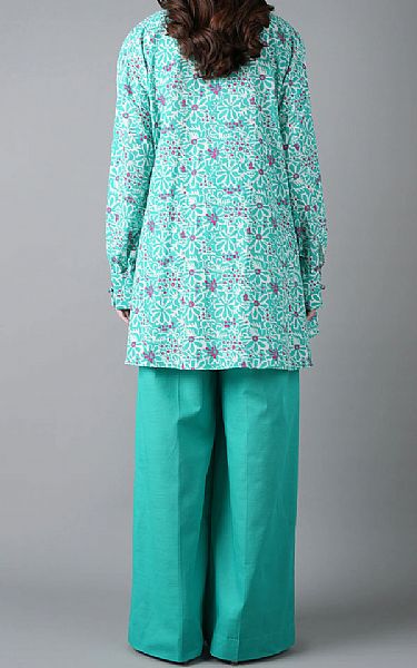 Bareeze Turquoise Khaddar Suit | Pakistani Winter Dresses in USA- Image 2