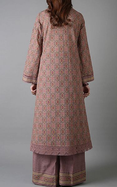 Bareeze Tea Pink Khaddar Suit | Pakistani Winter Dresses in USA- Image 2