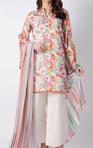 Bareeze Multicolor Lawn Suit | Pakistani Lawn Dress in USA- Image 1