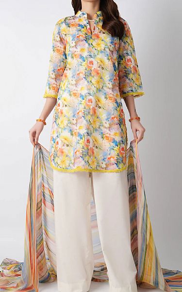 Bareeze Multicolor Lawn Suit | Pakistani Lawn Dress in USA- Image 1