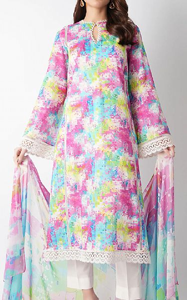 Bareeze Multicolor Lawn Suit | Pakistani Lawn Dress in USA- Image 1