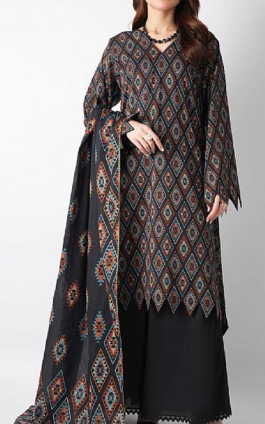 Bareeze Black Lawn Suit | Pakistani Lawn Dress in USA- Image 1