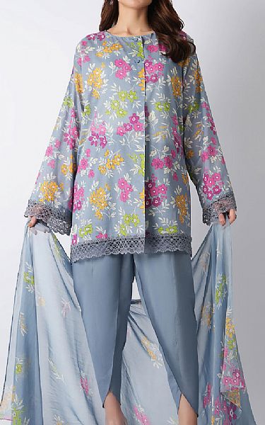 Bareeze Grey Lawn Suit | Pakistani Lawn Dress in USA- Image 1
