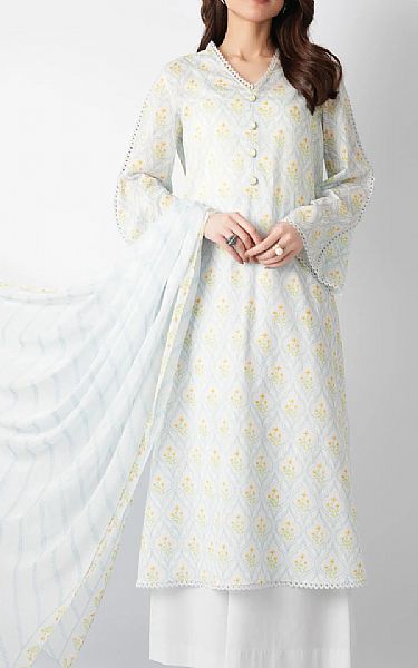 Bareeze Light Grey Lawn Suit | Pakistani Lawn Dress in USA- Image 1