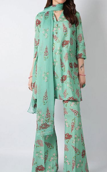Bareeze Mint Green Lawn Suit | Pakistani Lawn Dress in USA- Image 1