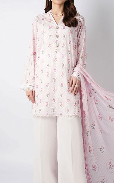 Bareeze Baby Pink Lawn Suit | Pakistani Lawn Dress in USA- Image 1