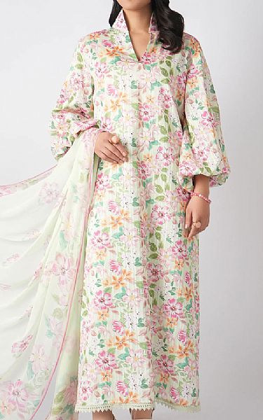 Bareeze Off-white Lawn Suit | Pakistani Lawn Dress in USA- Image 1