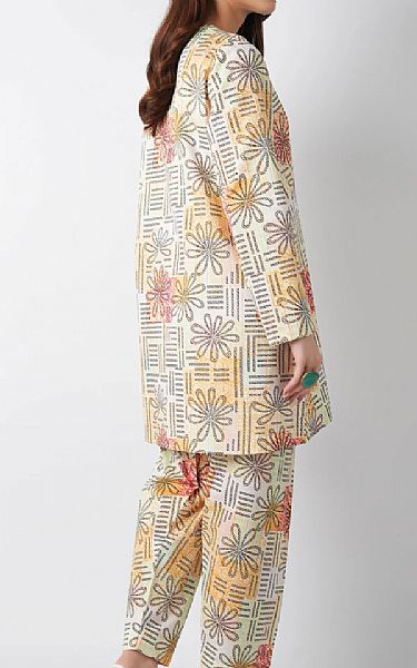Bareeze Ivory Lawn Suit | Pakistani Lawn Dress in USA- Image 2