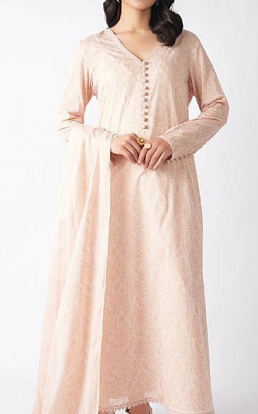 Bareeze Ivory Lawn Suit | Pakistani Lawn Dress in USA- Image 1