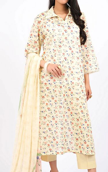 Bareeze Off-white Lawn Suit | Pakistani Lawn Dress in USA- Image 1