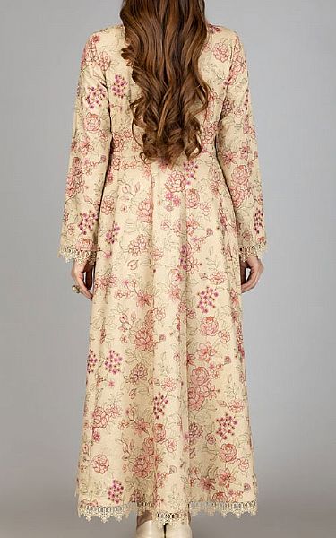 Bareeze Cream Karandi Suit | Pakistani Winter Dresses- Image 2