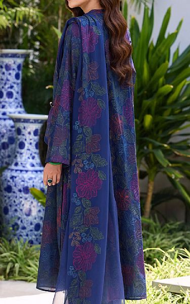 Bareeze Royal Blue Lawn Suit | Pakistani Lawn Dress in USA- Image 2