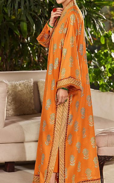 Bareeze Orange Lawn Suit | Pakistani Lawn Dress in USA- Image 2