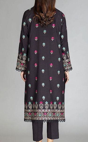 Bareeze Black Karandi Suit | Pakistani Winter Dresses- Image 2