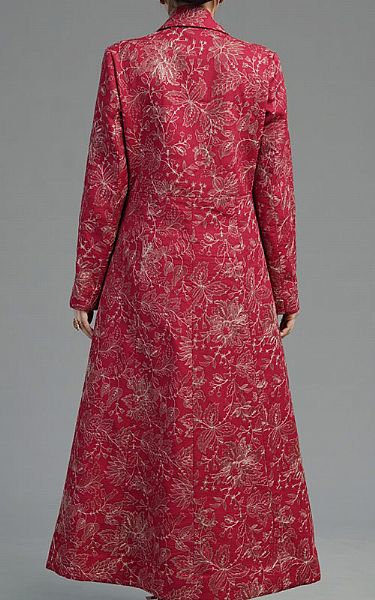 Bareeze Red Karandi Suit | Pakistani Winter Dresses- Image 2
