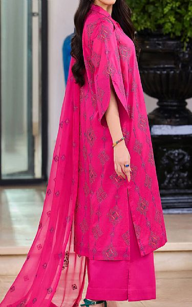 Bareeze Hot Pink Lawn Suit | Pakistani Lawn Dress in USA- Image 2