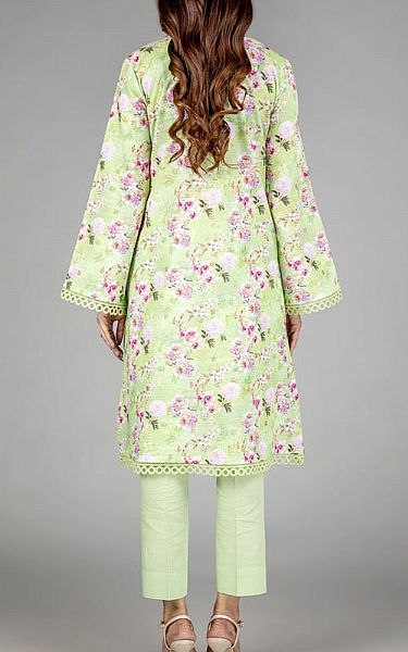 Bareeze Light Green Khaddar Suit | Pakistani Winter Dresses- Image 2