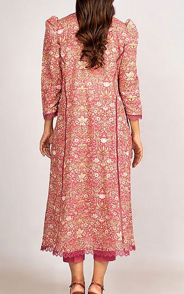 Bareeze Brink Pink Khaddar Suit | Pakistani Winter Dresses- Image 2