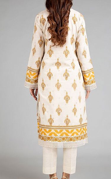 Bareeze Off-white Khaddar Suit | Pakistani Winter Dresses- Image 2