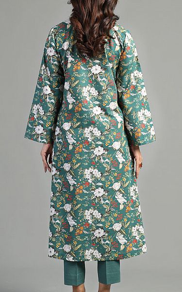 Bareeze Teal Khaddar Suit | Pakistani Winter Dresses- Image 2