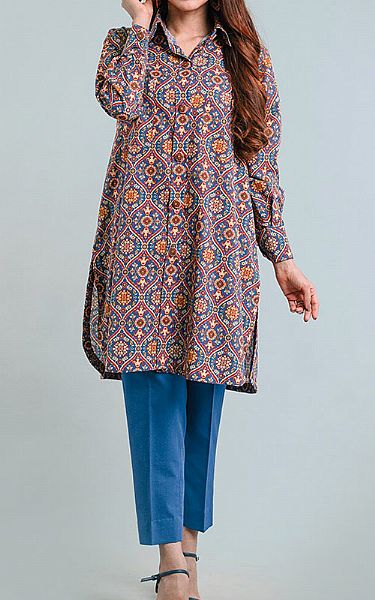 Bareeze Turquoise Khaddar Suit | Pakistani Winter Dresses- Image 1