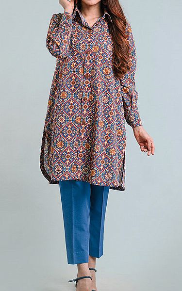 Bareeze Turquoise Khaddar Suit | Pakistani Winter Dresses in USA- Image 1