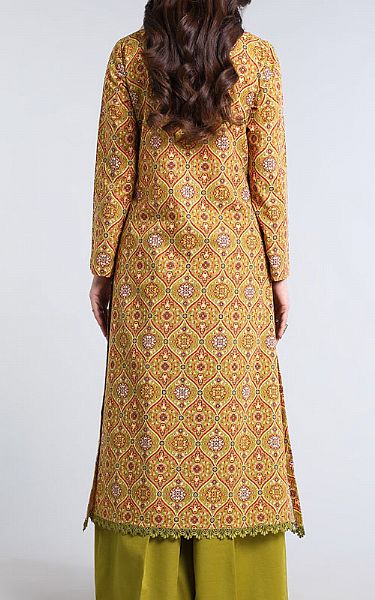 Bareeze Olive Khaddar Suit | Pakistani Winter Dresses- Image 2