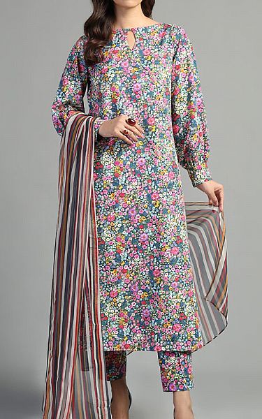 Bareeze Multi Khaddar Suit | Pakistani Winter Dresses- Image 1