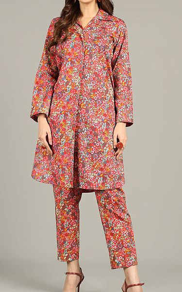 Bareeze Coral Khaddar Suit | Pakistani Winter Dresses- Image 1