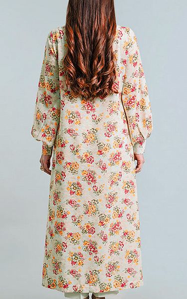 Bareeze Ash White Karandi Suit | Pakistani Winter Dresses- Image 2