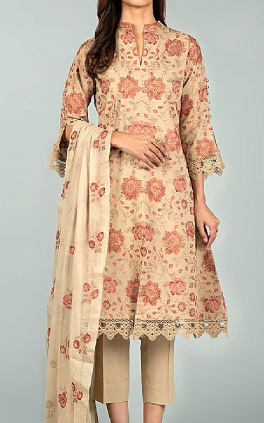 Bareeze Tan Karandi Suit | Pakistani Dresses in USA- Image 1